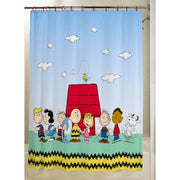 Peanuts 13-Piece Shower Curtain Set, 72 x 72 Inch Fabric Curtain with Hooks, Bathroom Decor, Machine Washable, (100% Officially Licensed Product) by Franco Collectibles