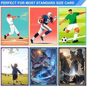 Pink Card Sleeves Fit for MTG, 300 Pieces Standard Card Sleeves for Trading Card Sports Cards Baseball Cards TCG (66x91mm), Affordable Sturdy and Nice Shuffling