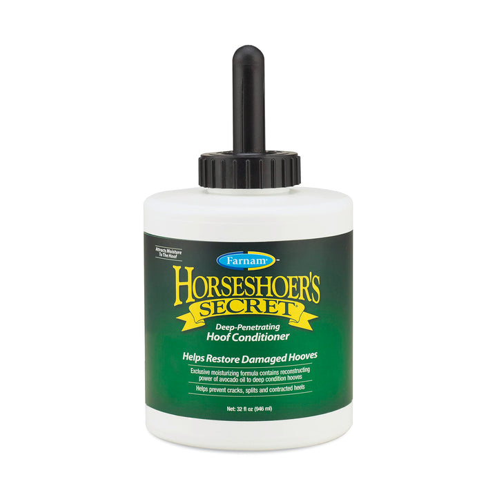 Farnam Horseshoer's Secret Deep-Penetrating Hoof Conditioner 32 Ounces | Conditions Dry Hooves, Prevents Cracks, Splits & Contracted Heels, Contains Avocado, Glycerine & Mineral Oils, Fast Absorbing