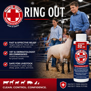 Ring Out - Control and Help Ringworm for Cats, Dogs, Sheep, Goats, Cattle, Horses, all Pets and Livestock makes 32 oz. of Spray