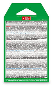 FUJIFILM Instax Mini Instant Film Twin Pack (White), 20 Photos | The instax film ensures sharp