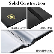 Fabmaker Card Binder 9 Pocket, 396 Pockets Trading Card Binder Case, Black | Collector Card Album for Standard-Size Cards, Side Loading Card Collection Folder for Game Cards, Sport Cards