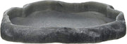 Zoo Med Reptile Rock Food Dish, Medium, 7.25"l x 6"w x 0.75"h, Colors may vary Black