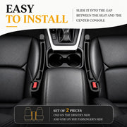 Orvifuly Car Seat Gap Filler 2 Pack for Toyota RAV4 & 4Runner | Fits Grand Highlander, Highlander & Sequoia; EVA gap organizer with emergency window breaker and 1 magnetic sunglasses holder