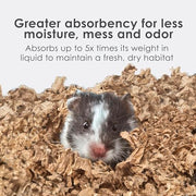Kaytee Clean & Cozy Natural Paper Bedding, 49.2 Liters | Keeps habitats fresh. Small animal bedding for rabbits, guinea pigs, hamsters. Hamster bedding odor control, 99% dust-free