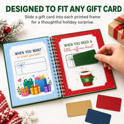 Merry Christmas Gift Card Book For Teens, Christmas Gift Card Holder Book | Christmas Gift Card Book For Adults, Kids, Teens; 5x7in Easy to Gift, Gift Arrives Before Christmas, Premium Digital Printing