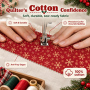 Christmas Jelly Roll Fabric for Quilting, 40 Precut 2.5" x 44" 100% Cotton Fabric Strips | Holiday Quilting Fabric Bundle for Sewing, Christmas Quilt Projects & DIY Crafts (Mistletoe Lane)