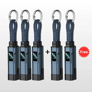 ⏳Limited-time 50% off⏰4-in-1 Digital Display Keychain Charging Cable🔋📱