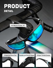 KALIYADI Sports Polarized Sunglasses Men UV400 Protection for Fishing Driving Cycling