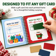Merry Christmas Gift Card Book For Teens, Christmas Gift Card Holder Book | Christmas Gift Card Book For Adults, Kids, Teens; 5x7in Easy to Gift, Gift Arrives Before Christmas, Premium Digital Printing