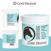 COAT DEFENSE Trouble Spot Drying Paste for Horses - Natural Equine Wound Care That Provides Safe & Effective Relief from Scratches, Sweet Itch, Summer Sores, Proud Flesh, Mud Fever, Girth Rot (10 Oz)