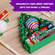Treemendous Ornament Decorator Refill Kit - 12 White Plastic Ball Ornaments | 3-Inch Diameter, DIY Crafting, Paintable Spheres, Ages 3 and Up, Storage Box Included