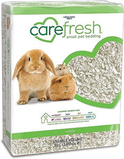 Carefresh White Natural Paper Small Pet Bedding, Odor Control 50L | 2X more absorbent, 99% dust free, odor control, Biodegradable, compostable, For hamsters, rabbits and guinea pigs