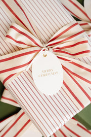Merry Market Christmas Ribbon Set, 3 Rolls, 60 Yards, Velvet & Cotton | Includes 1.5” Striped Cotton, 1” Red Frayed Velvet & 1/2” Green Velvet Ribbon, 20 Yards Each for 60 Yards Total