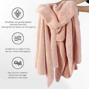 Laojbaba Microfiber Hair Towel Quick Dry Hair Towel Hair Drying Towels Suitable for All Kinds of Hair Ultra Absorbent Long and Thick Hair 20X40inch Lotus Root Pink (1pcs)