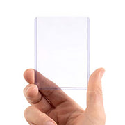 Vault X 35pt Toploaders (50 Pack) 3" x 4" Rigid Card Holders for TCG | Protects & displays cards, 35pt rigid. Seamless, crystal-clear 3" x 4" toploaders. 50-pack for sports cards & collectors.