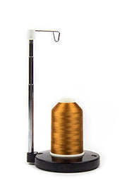 Embroidex Adjustable Single Thread Spool Holder – Stand alone Embroidery, Sewing or Quilting Thread Holder or Stand – Ensures Smoother Feed = Heavy Plastic Base