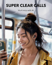 Soundcore P30i by Anker Noise Cancelling Earbuds, Hands-Free Viewing | Strong and Smart Noise Cancelling, Powerful Bass, 45H Playtime, 2-in-1 Case and Phone Stand, IP54, Bluetooth 5.4