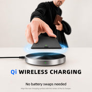 UQO Wallet Tracker Card, Works with Apple Find My or Google Find Hub | MFi certified. Works with Android. Qi charging. 85dB+ sound. Separation alerts. Wallet & passport fit. Great gift idea.