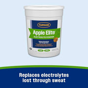 Farnam Apple Elite Horse Electrolytes Powder Supplement, 40 Day Supply | Apple Flavored,Replaces Vital Minerals, Encourages Hydration, Sugar-Free, Contains Sodium, Potassium, Calcium & Magnesium