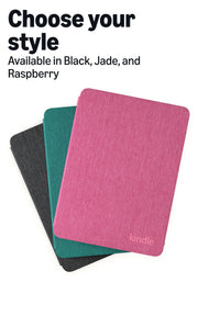 Amazon Kindle Paperwhite and Kindle Colorsoft Case, Lightweight and Water-Safe, Foldable Protective Cover - Fabric