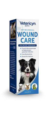 Vetericyn Plus Dog Wound Care Spray, Lick-Safe Wound & Skin Care, 3 oz | Cleans cuts, scrapes, bites & post-surgical sites; no sting; no antibiotics or steroids; lick-safe & safe for all animals