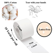 ADMITRY Athletic Tape,5 Pack White Sports Tape | Very Strong No Sticky Residue Wrist Ankle Tape for Gymnastics Boxing Lacrosse Climbing Hockey Bat
