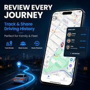 GPS Tracker for Vehicles, Real-Time Car GPS Tracking | Full Global Coverage Location GPS Tracker for Car Kids Pets Dogs Elderly Valuables,No Subscription Required/No Monthly Fee/No SIM Card Required