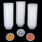 Lizard Crested Gecko Food Water Feeding Cups, 100 pcs, 0.5oz