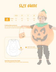 Spooktacular Creations Halloween Pumpkin Costume Kids with Basket Outfit for Toddler Child Halloween Dress Up Party