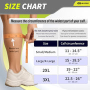 BLITZU Calf Compression Sleeves, Footless Compression Socks for Men & Women | Leg Support Brace, Shin Splint Pain Relief, Reduce Varicose Vein Swelling, Muscle Recovery, Running, Nursing, Fitness, Travel
