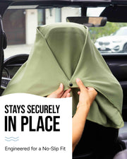 Seat Hoodie Microfiber Seat Hoodie Hooded Towel Seat Cover (Black) | Keep Your Seats Clean & Dry - Machine Washable, Universal Fit Protects Against Sweat, Wet Gear & Sandy Beach Trips
