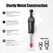 Heavy Duty Grease Fitting Cleaner Tool,8700 PSI, Compatible with M6/M8/M10 | All-Metal Non-Slip Design for Tractors, Trucks, Excavators & Farm Machinery; Helps Clear Hardened Grease & Frozen Bearings