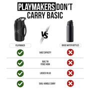 Under Armour Insulated Water Bottle with Handle & Fence Hook, Half Gallon Sports Water Jug, Leak-Resistant & BPA-Free for Baseball, Football & Gym - Black/Black, 64oz