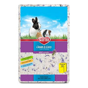 Kaytee Clean & Cozy Lavender Paper Bedding for Guinea Pigs, 49.2 Liters | Fresher habitats with rabbit bedding. Hamster bedding for small pets. 99% dust-free, absorbs 6x, lavender bedding