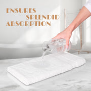White Hand Towels for Bathroom [12 Pack] Cotton Hand Towel Bulk for Gym, Kitchen and Spa, 16x27 Inches Soft Highly Absorbent Quick Dry Terry Salon Towels