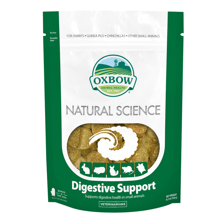 Oxbow Digestive Support Rabbit & Guinea Pig Supplement, Timothy Hay, 4.2 oz | Digestive Support, Timothy Hay, Rabbits, Guinea Pigs, Supplement, Chicory Root, Ginger Root, Chamomile, Healthy Digestion