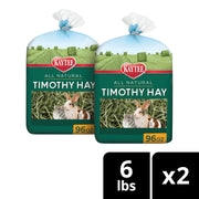 Kaytee Timothy Hay, High Fiber for Rabbits, Guinea Pigs, 12 Pounds | Supports digestive health. Hand-selected rabbit hay. Guinea pig hay, chinchilla hay, pesticide free