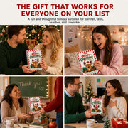Merry Christmas Gift Card Book For Teens, Christmas Gift Card Holder Book | Christmas Gift Card Book For Adults, Kids, Teens; 5x7in Easy to Gift, Gift Arrives Before Christmas, Premium Digital Printing