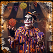 Soulchen 3 Pcs Halloween Juggling Balls Set for Beginners and Professionals | Yellow Orange Purple, Mesh Juggling Bean Bags Kit with Storage Bag, Halloween Cosplay Props for Witch Clown Party Game