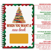 Christmas Gift Card Book for Teen, Adults, Kids, Christmas Gift for Women | Included 20 Pages, 7"x 5", Spiral Bound, 20 Double Sided Sticky Dots