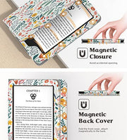 Moko Case for 6" Kindle (11th Generation,2024/2022), Flowers