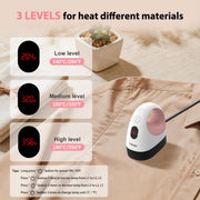 Calogy Mini Heat Press, Heat Transfer Machine, Constant Temp Control, Insulated Safety Base, Fits for Crafts, T-Shirt, Hat, Cap, Pillows(White Pink)
