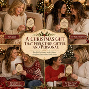 Christmas Gift Card Book for Adults, 5x7 Spiral Bound Gift Card Holder | 12 Surprise Pages | Add Gift Cards or Cash | Write-In Notes | Holiday Keepsake | Stocking Stuffer for Women