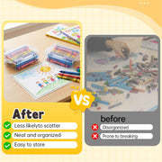 Crayon Box Compatible with Crayola Crayons 24 Count, Crayon Storage Box | Back to School Supplies, Plastic Crayon Box Holder for Crayola 24 Count Crayons, Only Crayon Box, Holds 24 Crayon