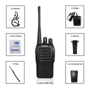 pxton Walkie Talkies Long Range for Adults with Earpieces,16 Channel Walky Talky Rechargeable Handheld Two Way Radios with Flashlight Li-ion Battery and Charger（4 Pack）