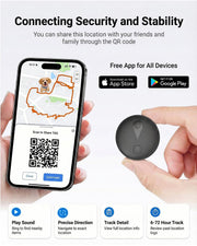 GPS Tracker for Dogs, Smart Dog Tracker with Real-Time Location, for Android and iPhone No Monthly Fee & No SIM Card- Pet Location Tracker with Holder, IP68 Waterproof, Indoor & Outdoor Pet Safety Use