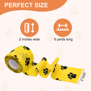 AVINLI 6 Rolls Vet Wrap Cohesive Bandage, Self Adhesive | Non-Woven Pet First Aid Tape for Dogs, Cats, Horses, Wound Care, Sticks Only to Itself, Safe & Comfortable, 2 Inch x 5 Yards