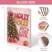 Christmas Gift Card Book for Teen, Adults, Kids, Christmas Gift for Women | Included 20 Pages, 7"x 5", Spiral Bound, 20 Double Sided Sticky Dots