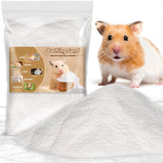 Sukh Hamster Sand Bath - White Fine Silica Sand, Hamster Hides & Cleaning | Dust Free Sand Bath for Hamster, Guinea Pig, Chinchilla, Gerbil, Syrian Mice, Small Pet Cage Bedding Accessories,14oz